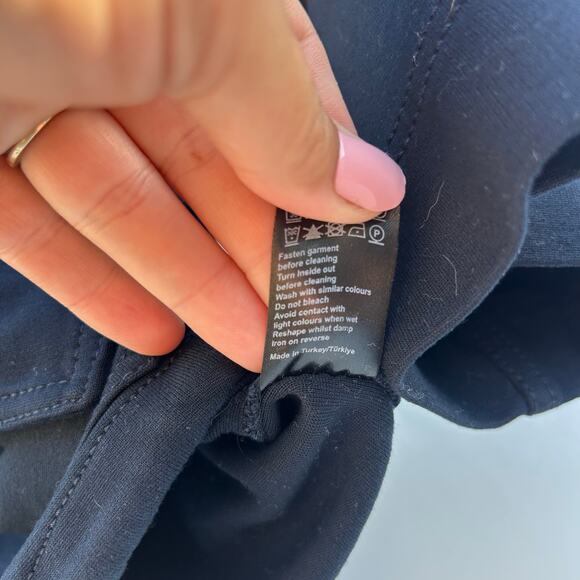 ME+EM Navy Luxe Travel Tailoring Layering Jacket Man Pant Co-Ord Set 0 - Picture 11 of 16